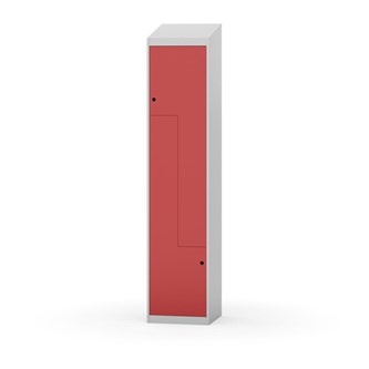 Novis Z garderobeskab skrå topplade 2 rum B40 cm