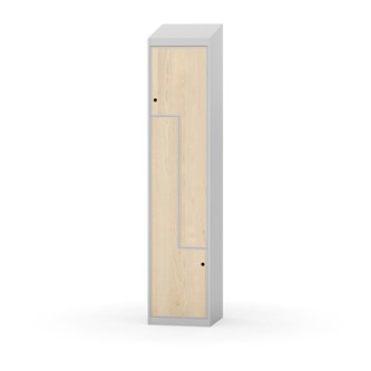 Novis Z garderobeskab skrå topplade 2 rum B40 cm