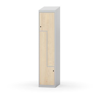 Novis Z garderobeskab skrå topplade 2 rum B40 cm