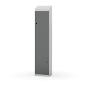 Novis Z garderobeskab skrå topplade 2 rum B40 cm