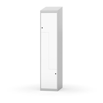 Novis Z garderobeskab skrå topplade 2 rum B40 cm