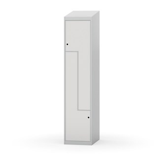 Novis Z garderobeskab skrå topplade 2 rum B40 cm