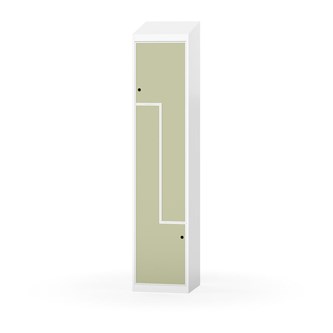 Novis Z garderobeskab skrå topplade 2 rum B40 cm