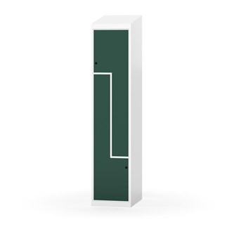 Novis Z garderobeskab skrå topplade 2 rum B40 cm