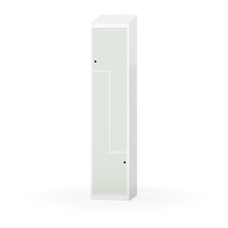 Novis Z garderobeskab skrå topplade 2 rum B40 cm