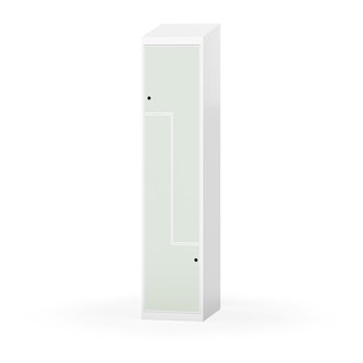 Novis Z garderobeskab skrå topplade 2 rum B40 cm