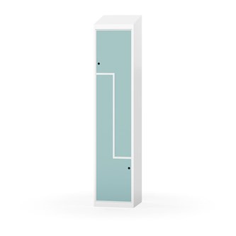 Novis Z garderobeskab skrå topplade 2 rum B40 cm