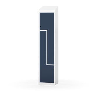 Novis Z garderobeskab skrå topplade 2 rum B40 cm