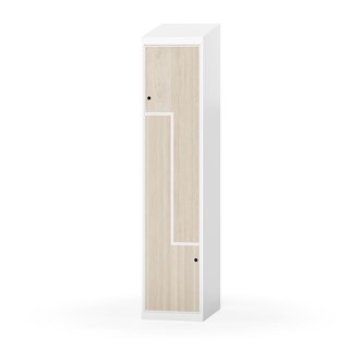Novis Z garderobeskab skrå topplade 2 rum B40 cm