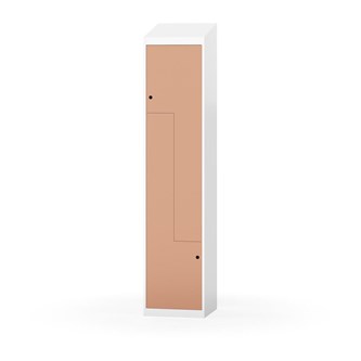 Novis Z garderobeskab skrå topplade 2 rum B40 cm