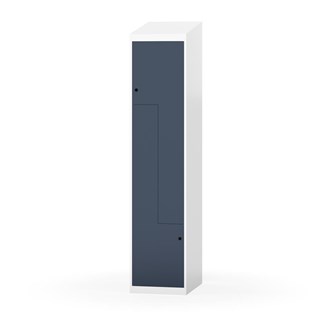 Novis Z garderobeskab skrå topplade 2 rum B40 cm