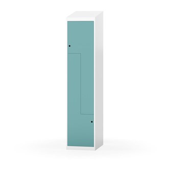 Novis Z garderobeskab skrå topplade 2 rum B40 cm