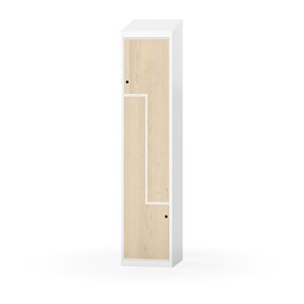 Novis Z garderobeskab skrå topplade 2 rum B40 cm