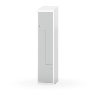 Novis Z garderobeskab skrå topplade 2 rum B40 cm