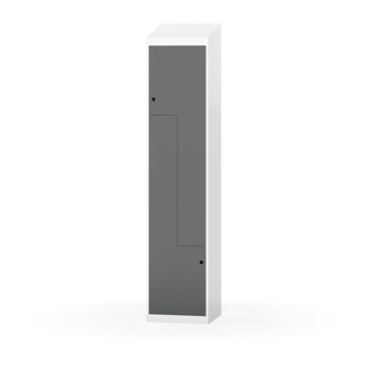 Novis Z garderobeskab skrå topplade 2 rum B40 cm