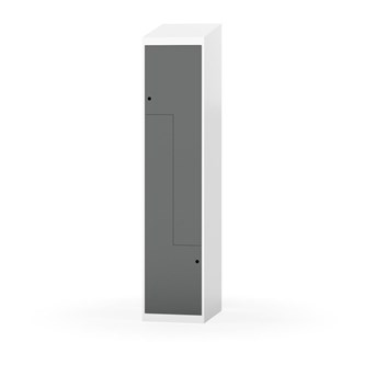 Novis Z garderobeskab skrå topplade 2 rum B40 cm