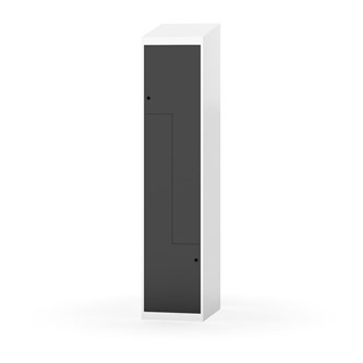 Novis Z garderobeskab skrå topplade 2 rum B40 cm