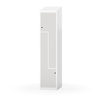 Novis Z garderobeskab skrå topplade 2 rum B40 cm