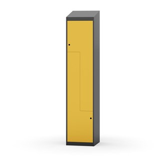 Novis Z garderobeskab skrå topplade 2 rum B40 cm