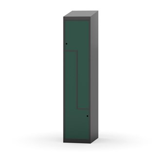 Novis Z garderobeskab skrå topplade 2 rum B40 cm