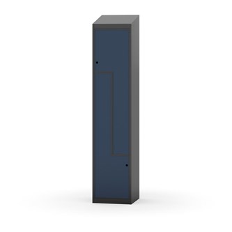 Novis Z garderobeskab skrå topplade 2 rum B40 cm