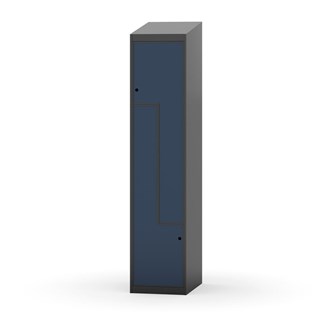 Novis Z garderobeskab skrå topplade 2 rum B40 cm