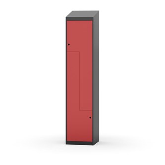 Novis Z garderobeskab skrå topplade 2 rum B40 cm