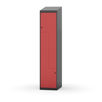 Novis Z garderobeskab skrå topplade 2 rum B40 cm
