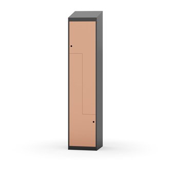 Novis Z garderobeskab skrå topplade 2 rum B40 cm