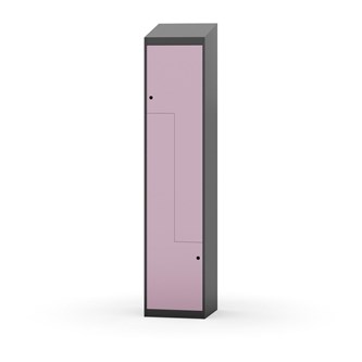 Novis Z garderobeskab skrå topplade 2 rum B40 cm