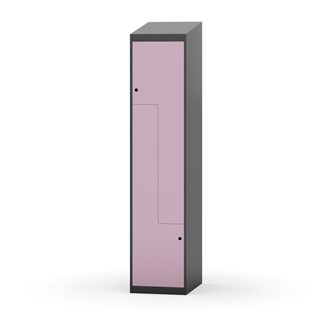 Novis Z garderobeskab skrå topplade 2 rum B40 cm