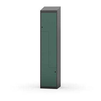 Novis Z garderobeskab skrå topplade 2 rum B40 cm