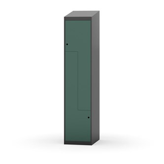 Novis Z garderobeskab skrå topplade 2 rum B40 cm
