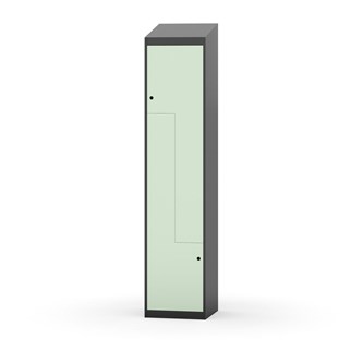Novis Z garderobeskab skrå topplade 2 rum B40 cm