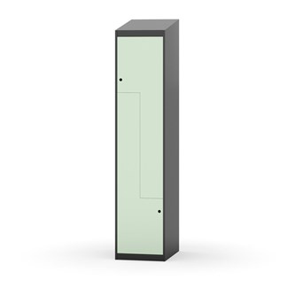 Novis Z garderobeskab skrå topplade 2 rum B40 cm