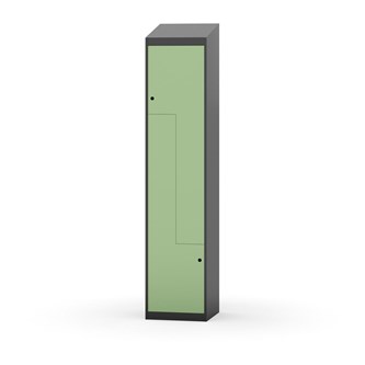 Novis Z garderobeskab skrå topplade 2 rum B40 cm