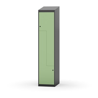 Novis Z garderobeskab skrå topplade 2 rum B40 cm