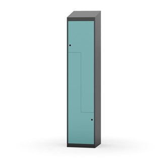 Novis Z garderobeskab skrå topplade 2 rum B40 cm