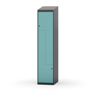 Novis Z garderobeskab skrå topplade 2 rum B40 cm