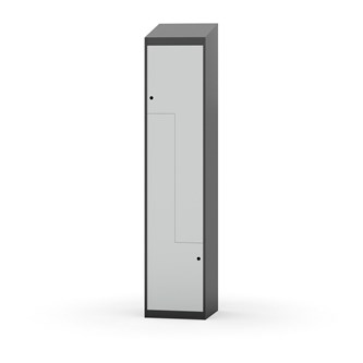 Novis Z garderobeskab skrå topplade 2 rum B40 cm