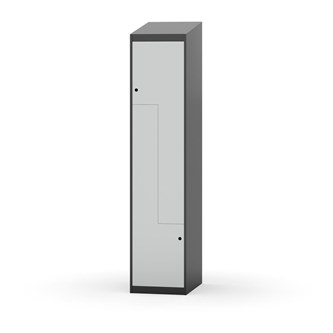 Novis Z garderobeskab skrå topplade 2 rum B40 cm