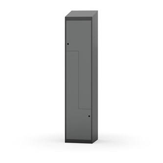 Novis Z garderobeskab skrå topplade 2 rum B40 cm