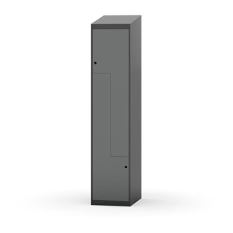 Novis Z garderobeskab skrå topplade 2 rum B40 cm