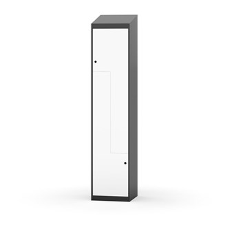Novis Z garderobeskab skrå topplade 2 rum B40 cm
