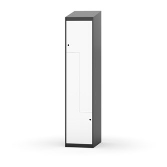 Novis Z garderobeskab skrå topplade 2 rum B40 cm