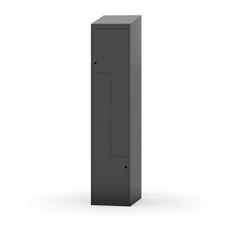Novis Z garderobeskab skrå topplade 2 rum B40 cm
