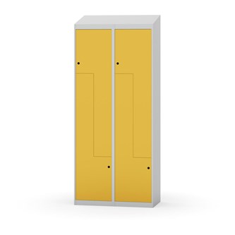 Novis Z garderobeskab skrå topplade 4 rum B80 cm