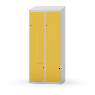Novis Z garderobeskab skrå topplade 4 rum B80 cm