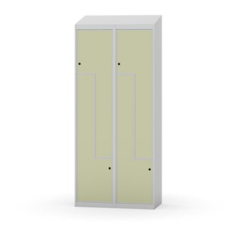 Novis Z garderobeskab skrå topplade 4 rum B80 cm