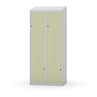 Novis Z garderobeskab skrå topplade 4 rum B80 cm